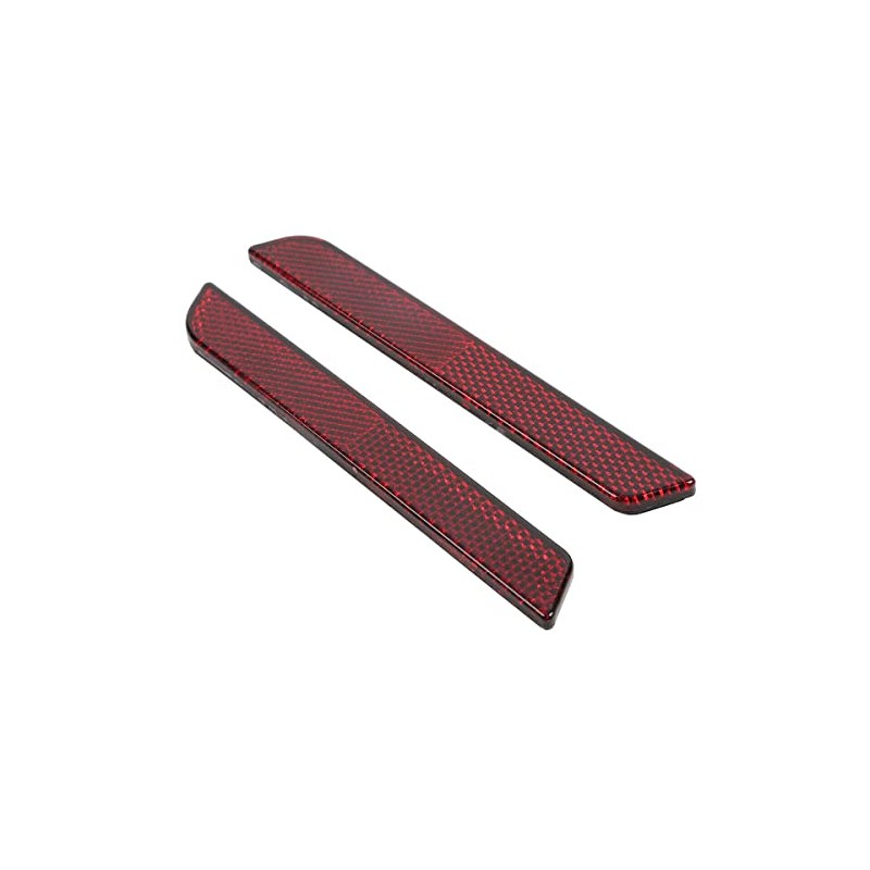 TCMT Red Reflector Latch Covers Hard Saddlebag Visibility Fits For