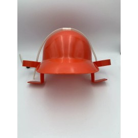 Jhats Hat Orange "Beer Can" Drinkers Helmet Hat with hose Drinking Hat