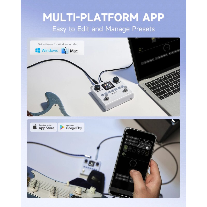 Donner Pocket X Multi Effects Pedal Electric Guitar & Bass