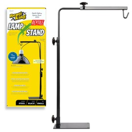 ReptiKing Reptile Lamp Stand, Adjustable Heat Lamp Fixture Stand, Terrarium Stand for Holding Reptile Light Fixture and Heating Bulbs (Small)