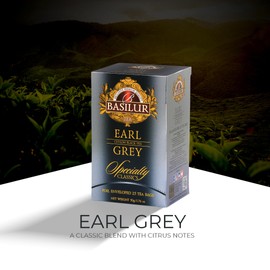 BASILUR TEA Tea Earl Grey (50 g) Tea Bags, 25 Bags