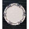 Bella Lux 4 Black Coquette Ribbon Bows on White Melamine