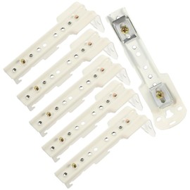 Curtain Track Bracket - Metal Wall Mount Brackets for Easy Curtain Installation White 11 5 X 4 5 X 3 7 Cm Ideal for Home and Office Use