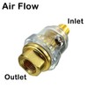 1/4 NPT-Threaded Male & Female Mini in-Line Automatic Oiler Lubricator