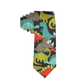 Men's Cute Dinosaur Neckties Slim Novelty Neck Ties