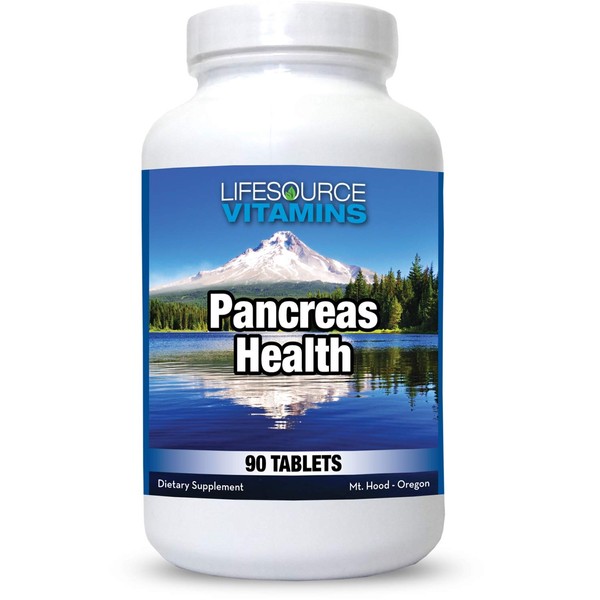 LifeSource Vitamins Pancreas Health-18 All Natural Synergistic Ingredients for Pancreas