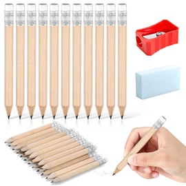 4 Inch Golf Pencils, 50 Pcs Short Wood Pencils, Presharpened Pencils for Preschoolers, Toddlers, Kindergarten, School, Office, Home