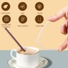 Ouliget Independent Packaging Three Hole Coffee Stirrers Sticks,2 in 1