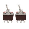 YINETTECH 2Pcs 6 Pin Toggle Switch 250 VAC 15A -