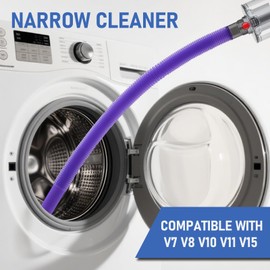 Dryer Vent Cleaner Kit Cleaner Lint Hose Compatible with Dyson GEN5 G5 V15 V11 V10 V8 V7 Cordless Vacuum, Flexible Crevice Replacement Attachment Hose for Car Detailing, Gaps, Corners Cleaning