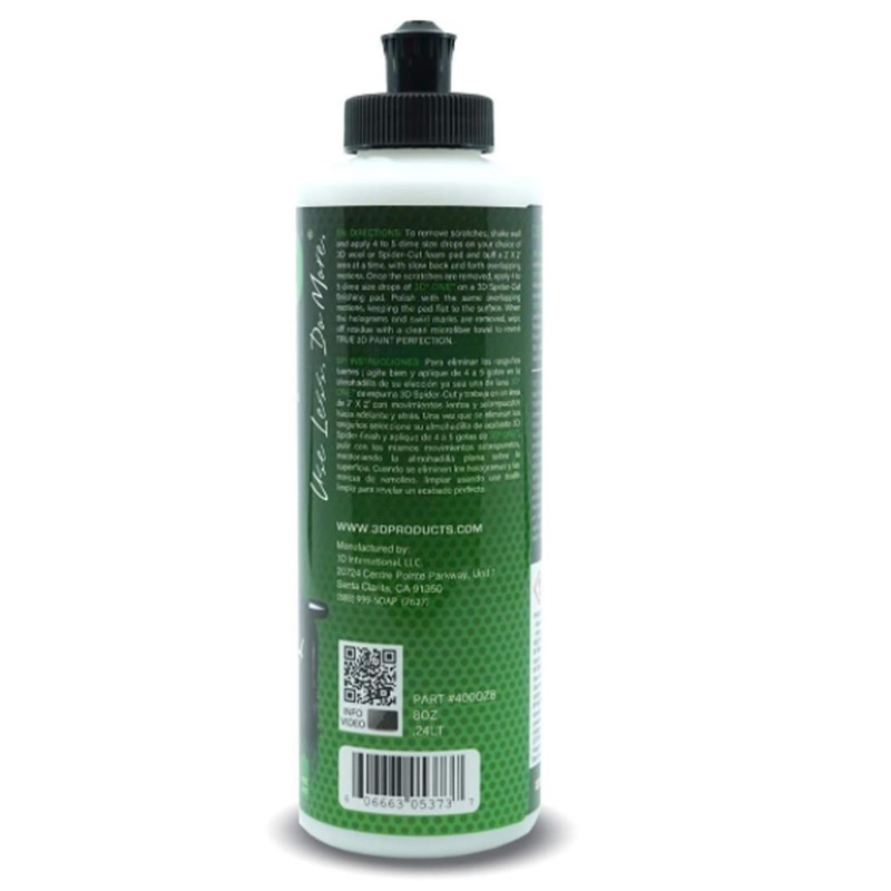 3D One Car Scratch & Swirl Remover Hybrid Rubbing Compound