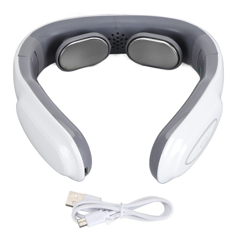 Electric Pulse Neck Massager 6 Modes 9 Strength Foldable Rechargeable