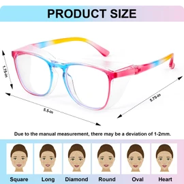 OXG 4 Pack Safety Glasses Anti Fog Goggles, Protective Eyewear Blue Light Blocking Stylish Safety Glasses for Women Nurses Men