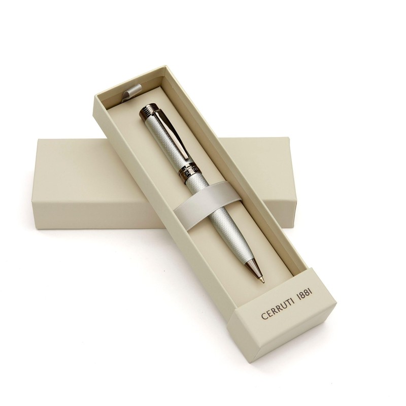 Cerruti 1881 Zoom Diamond Ballpoint Pen (Chrome)