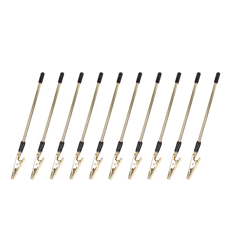 10Pcs Metal Memo Clips Gold Color Electroplated Safe Light Strong