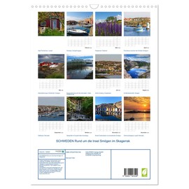 SCHWEDEN Rund um die Insel Smögen im Skagerrak (Wandkalender 2025 DIN A3 hoch), CALVENDO Monatskalender [Calendar] Falke, Manuela