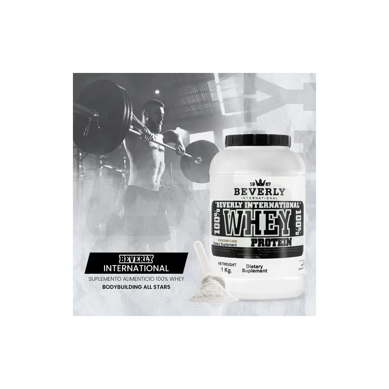 Beverly Proteína 100% Whey 1kg 26 Servicios Suplemento Polvo