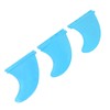 3Pcs Surfboard Fins PVC Thruster Fins Surfing Board Accessories for