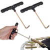 Bremorou 2 Pcs Spring Pull T-Hook Trampoline Tool Shoe Lace