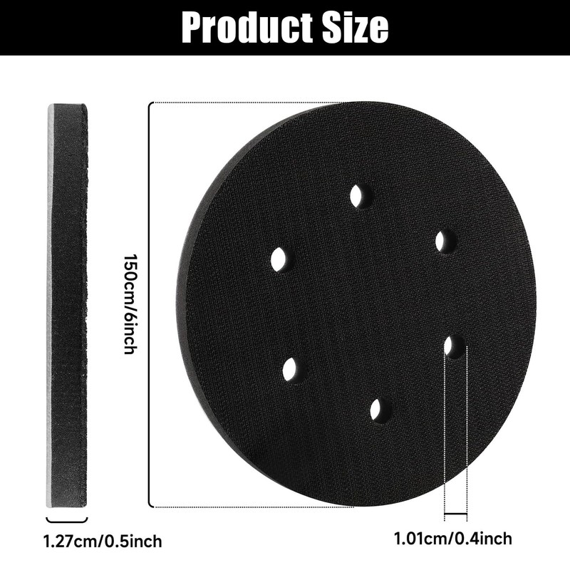 Pack of 2 Sponge Pads, 6-Hole Soft Sponge Interface Pad,