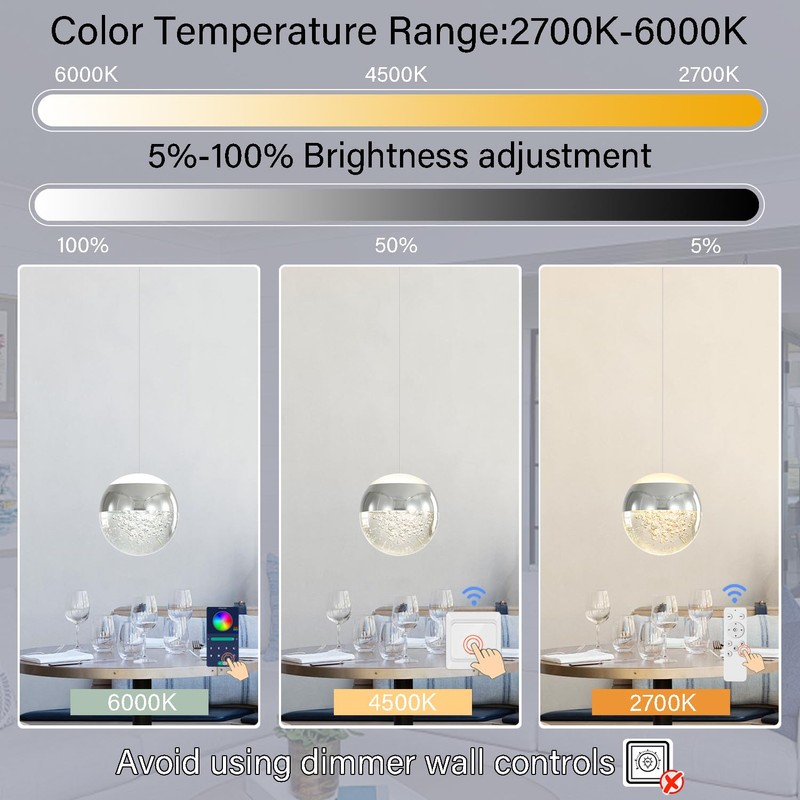 Crystal Pendant Light for Kitchen Island,Small Chandelier Lights Fixture, Hanging