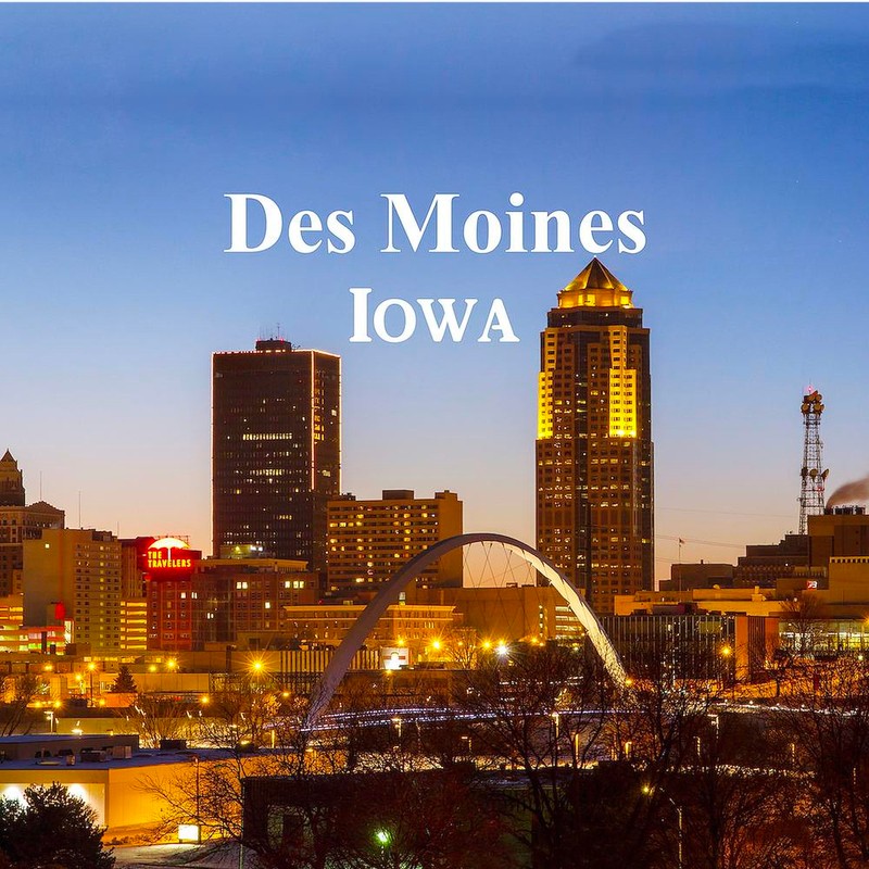 CafePress Des Moines Round 4" MDF Holiday Ornament