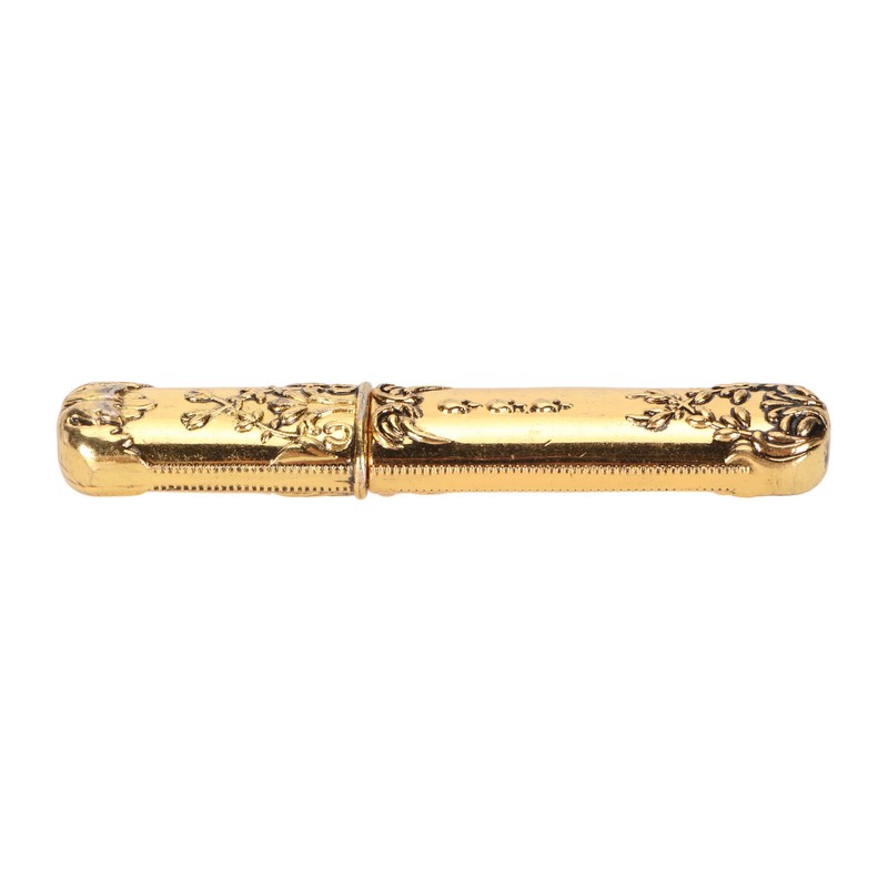 Vintage Needle Case Engraved Stereoscopic Pattern Stylish Sewing Needles Storage