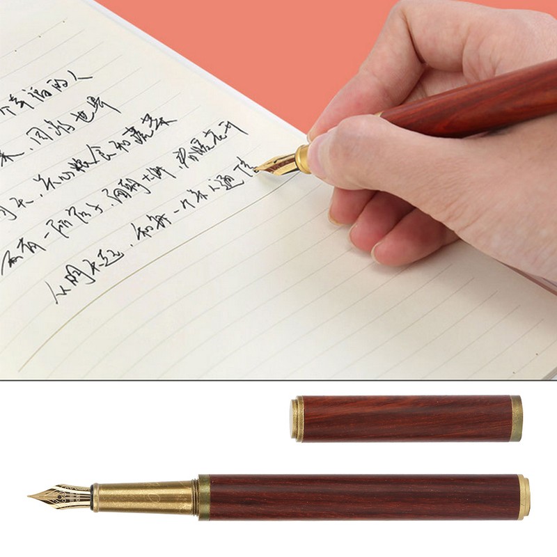 High End Luxurious Red Sandalwood Writing Pen Students Gift Office
