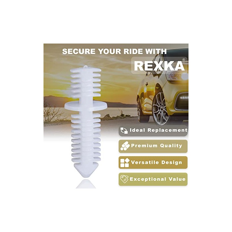 Rexka 10pcs Double End Xmas Tree Retainers Clips 11/32" Stem