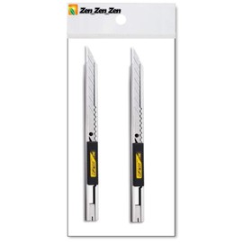 OLFA 141B 9mm Stainless Steel Auto-Lock Utility Knife - 2 Pack (with Our Shop Original Description of Goods)[ Zen_Zen_Zen Original Package]