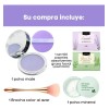 Polvo Matificador Lavanda Mineral Brocha Papel Absorbente Kit 4pz Neutro