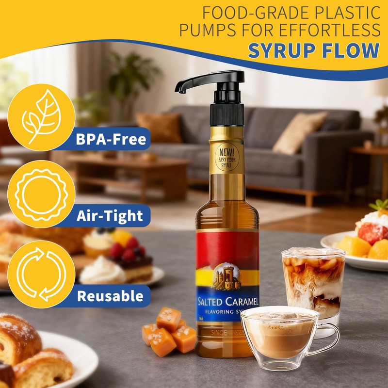 3 PCS Syrup Pump Compatible with Jordans Skinny and Torani,