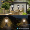 Solar Lamp Post Light, Solar Post Lights Outdoor, Waterproof Anti-Rust