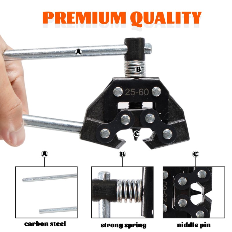 YIUIY Roller Chain Breaker Cutter Tool for Motorcycle Bicycle Go