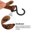 CALLYSONIC Leather S-Hooks 4 Pieces, S Hooks Large, S Hooks