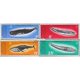 UK Areas Antarctica 64-67 (complete.issue.) unmounted mint/never hinged ** MNH 1977 Protection the Whales (Stamps for collectors) Water animals