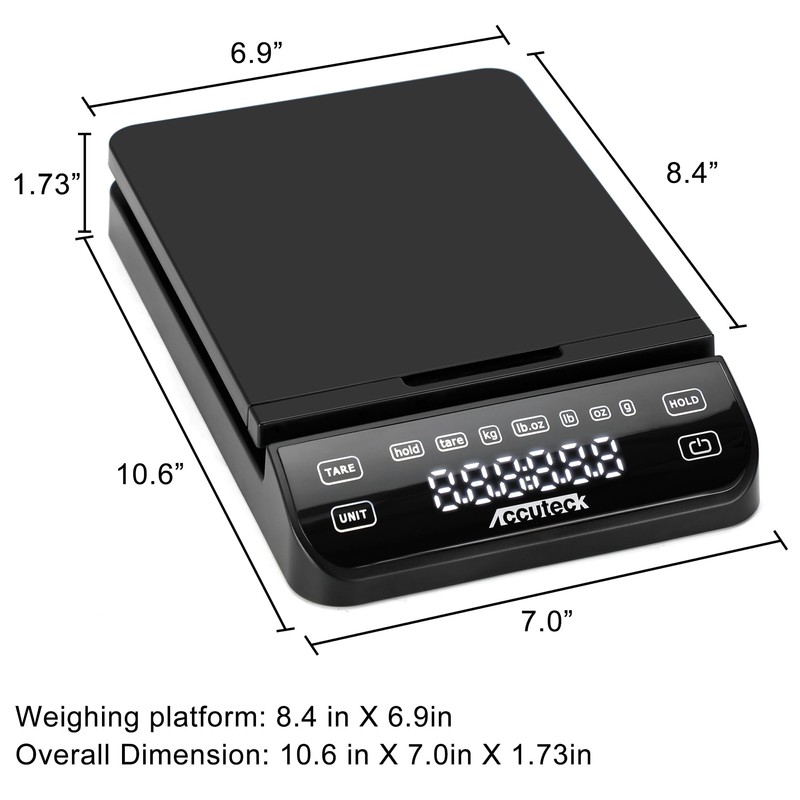 Accuteck BPS70 High Accuracy Digital Shipping Scale and Postal Scale,