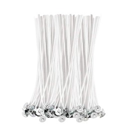 BEADNOVA Candle Wicks 6 Inch 200pcs Large Cotton Wicks Candle String Cotton Candle Wicks for Candle Making Supplies