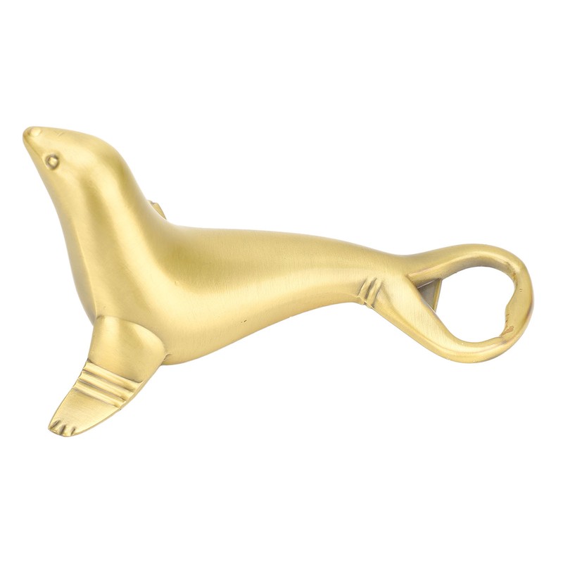 Bottle Opener Metal Sea Lion Shaped Non Slip Handle Bottle