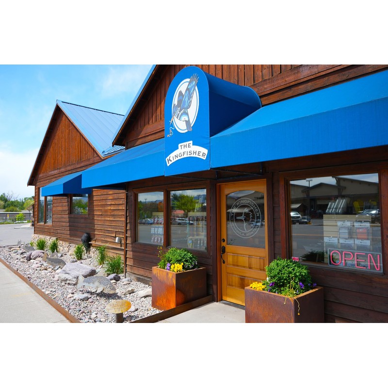 Kingfisher Fly Fishing Slim Waterproof Magnetic Compartment Fly Box, 2