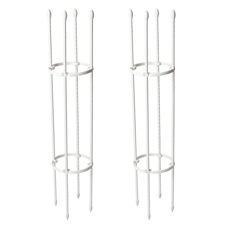 2 Sets Vines Climbing Support Balcony Outdoor Steel Pipe Plant