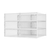 PARANTA 6-Piece Boot and Shoe Storage Box, Stackable Clear Plastic