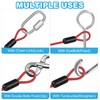 PATIKIL 1/8" Vinyl Coated Stainless Steel Cable with Loop 4ft(48")