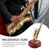 Musiin Rotating saxophone music box creative retro desktop ornament simulation
