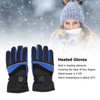 1 Pair Heated Gloves 2.5W Warm Cotton Liner Anti Skid