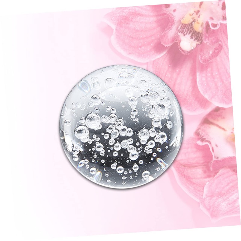 GRIRIW Elegant 6cm Bubble Glass Ball Ornament Rockery Decor Add