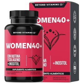 Beyond Vitamins  Women 40 con Biotina, Inositol y Colágeno  Isoflavonas de Soya - Probióticos Activos  Fórmula Precisa  Cápsulas vegetales VCaps (60  