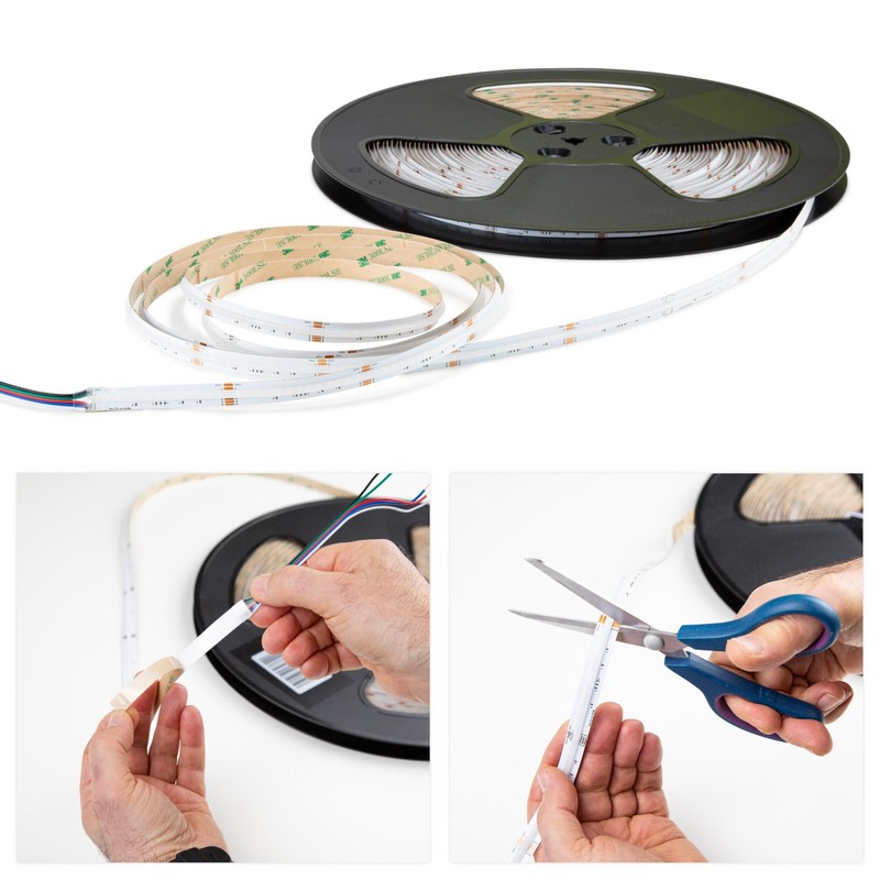 HEXIM COB LED Strip, 1-15 m LED Strip, Selection: White/CCT/RGB,