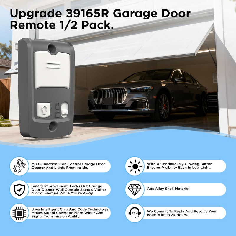 39165R Garage Door Openers Wall Console, Compatible with Genie Series