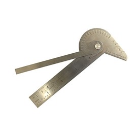 Precise Six In One Multi Use Guage - Protractor, Centre Finder, Circle Divider, Sqaure, Drill Point Gauge